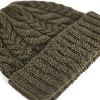 Muts - Gårda Villars Cable Knit Wool Mix Beanie (mosgroen)