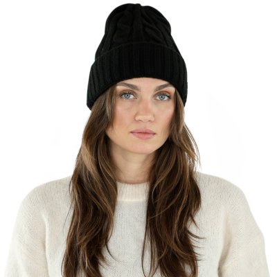 Muts - Gårda Bad Gastein Cable Knit Wool Mix Beanie (zwart)