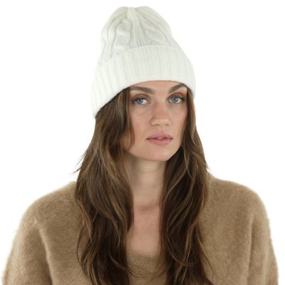 Muts - Gårda Bad Gastein Cable Knit Wool Mix Beanie (wit)
