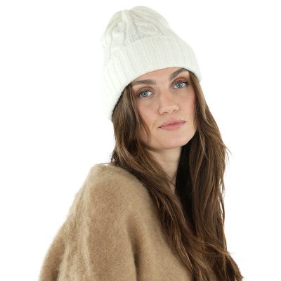 Muts - Gårda Bad Gastein Cable Knit Wool Mix Beanie (wit)