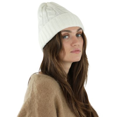 Muts - Gårda Bad Gastein Cable Knit Wool Mix Beanie (wit)