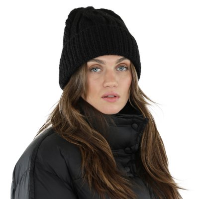 Muts - Gårda Bormio Cable Knit Wool Mix Beanie (zwart)