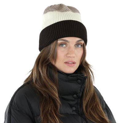 Muts - Gårda Courchevel Merino Wool Beanie (beige/gebroken wit/bruin)