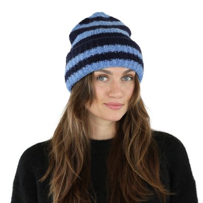 Muts - Gårda Lech Striped Wool Mix Beanie (blauw)