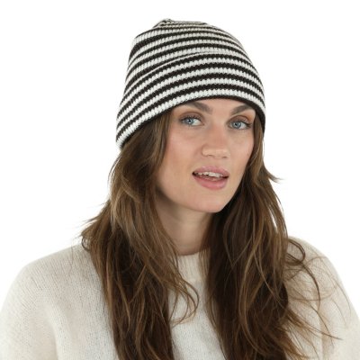 Muts - Gårda Saint-Gervais Striped Wool Mix Beanie (bruin/wit)