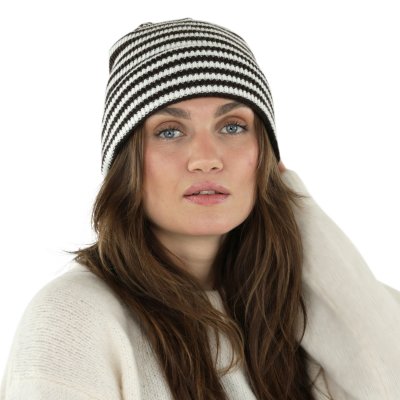 Muts - Gårda Saint-Gervais Striped Wool Mix Beanie (bruin/wit)