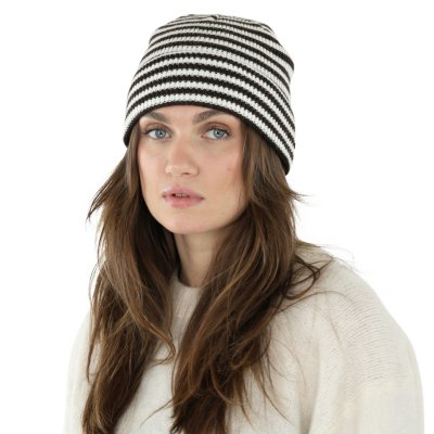 Muts - Gårda Saint-Gervais Striped Wool Mix Beanie (bruin/wit)