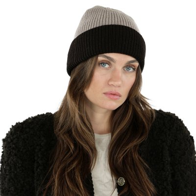 Muts - Gårda St. Moritz Merino Wool Beanie (bruin/beige)