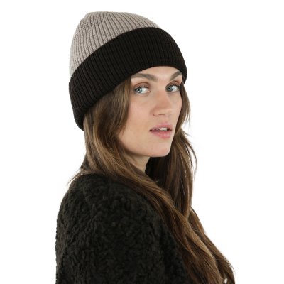Muts - Gårda St. Moritz Merino Wool Beanie (bruin/beige)