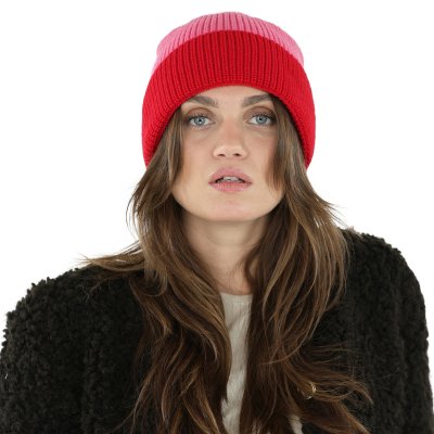 Muts - Gårda St. Moritz Merino Wool Beanie (rood/roze)