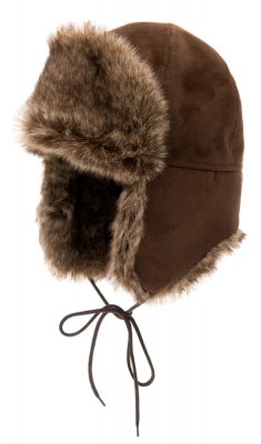 Pilotenmuts - CTH Ericson Esbjörn Junior Faux Fur Hat (Bruin)