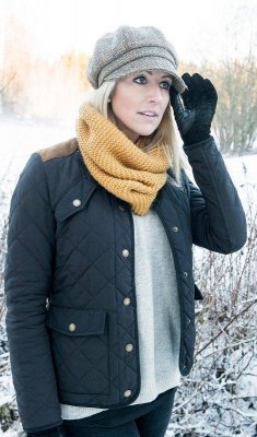 Caps - CTH Ericson Regina Harris Tweed (Zwart)