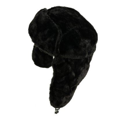 Pilotenmuts - Gårda Angora Trapper Hat (zwart)