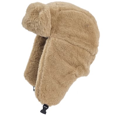 Pilotenmuts - Gårda Faux Fur Trapper Hat (lichtbruin)