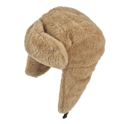 Pilotenmuts - Gårda Faux Fur Trapper Hat (lichtbruin)