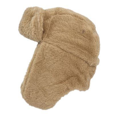 Pilotenmuts - Gårda Faux Fur Trapper Hat (lichtbruin)