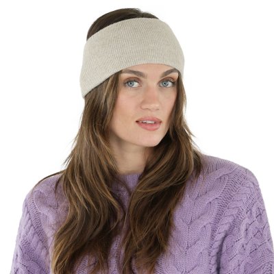 Hoofdband - Gårda Crans-Montana Wool Mix Headband (beige)