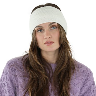Hoofdband - Gårda Crans-Montana Wool Mix Headband (wit)
