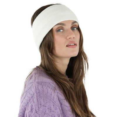 Hoofdband - Gårda Crans-Montana Wool Mix Headband (wit)