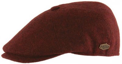 Flat cap - MJM Rebel EL Wool (rood)