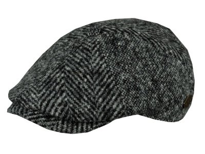 Flat cap - MJM Rebel Wool Patch (grijs)