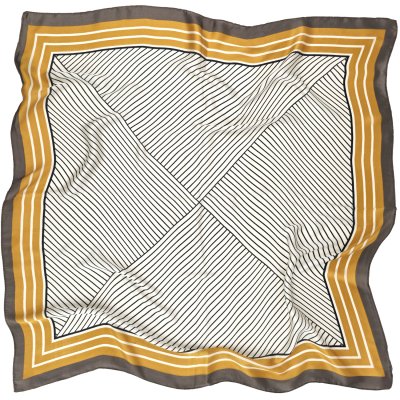 Sjaaltje - Gårda Bayonne Satin Scarf (bruin)
