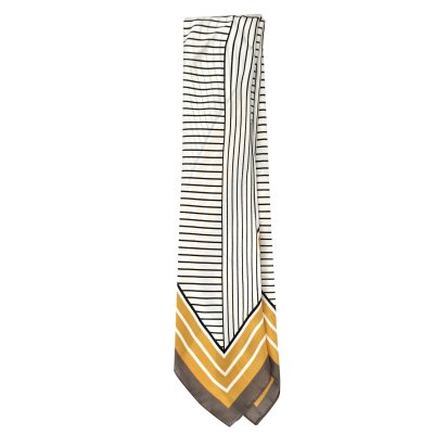 Sjaaltje - Gårda Bayonne Satin Scarf (bruin)