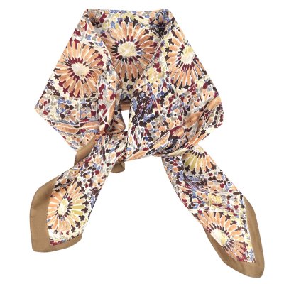 Sjaaltje - Gårda Bizerte Satin Scarf (beige/multi)