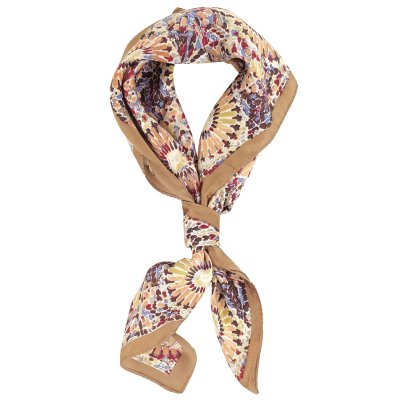 Sjaaltje - Gårda Bizerte Satin Scarf (beige/multi)