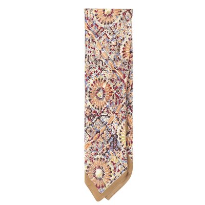 Sjaaltje - Gårda Bizerte Satin Scarf (beige/multi)