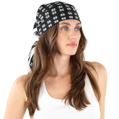 Sjaaltje - Gårda Carouge Satin Scarf (zwart)