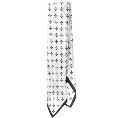 Sjaaltje - Gårda Carouge Satin Scarf (wit)