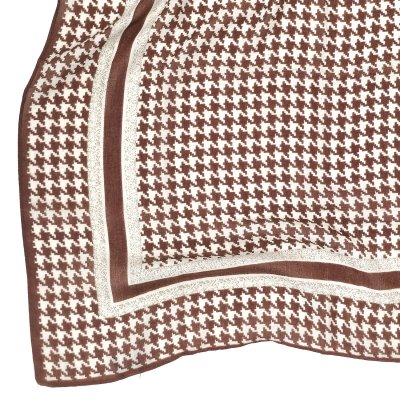 Sjaaltje - Gårda Limoux Satin Scarf (bruin)