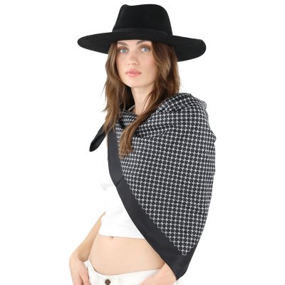 Sjaaltje - Gårda Lourdes Satin Scarf (zwart)