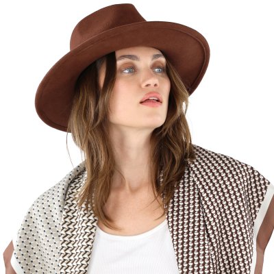 Sjaaltje - Gårda Narbonne Satin Scarf (bruin/wit)