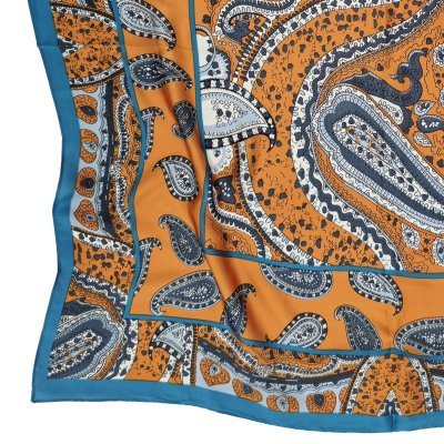 Sjaaltje - Gårda Paisley Satin Scarf (oranje)