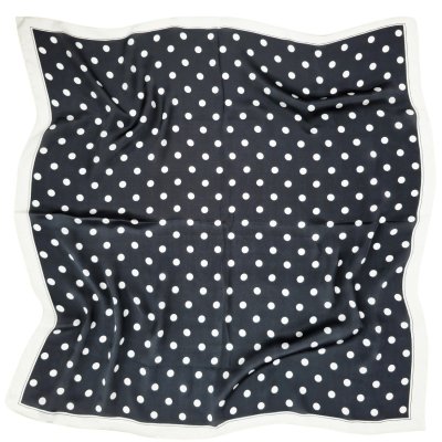 Sjaaltje - Gårda Polka Dot Satin Scarf (zwart)