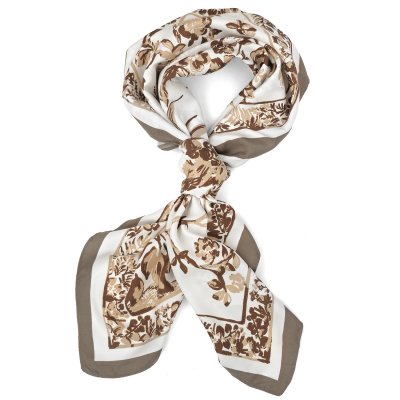 Sjaaltje - Gårda Provence Satin Scarf (bruin)