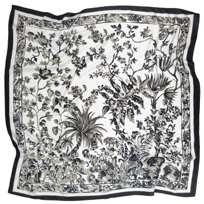Sjaaltje - Gårda Provence Satin Scarf (zwart)