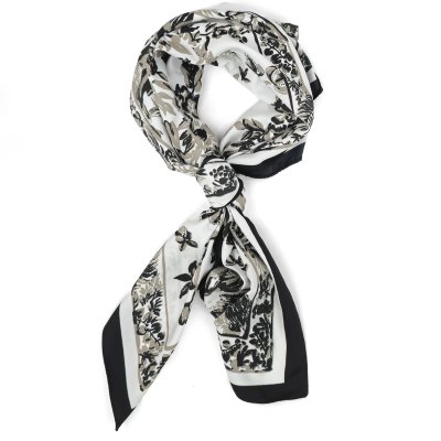 Sjaaltje - Gårda Provence Satin Scarf (zwart)