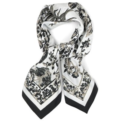 Sjaaltje - Gårda Provence Satin Scarf (zwart)