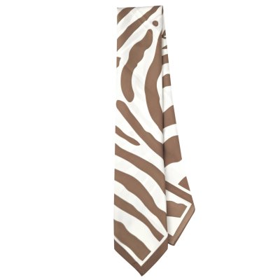 Sjaaltje - Gårda Zebra Satin Scarf (bruin)