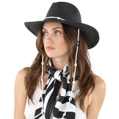 Sjaaltje - Gårda Zebra Satin Scarf (zwart)