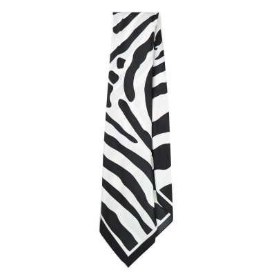 Sjaaltje - Gårda Zebra Satin Scarf (zwart)