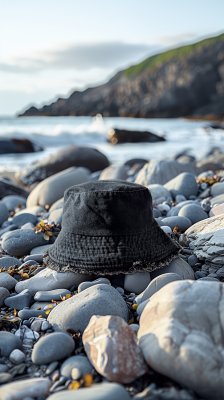 Hoeden - Gårda Brooke Denim Bucket Hat (zwart)