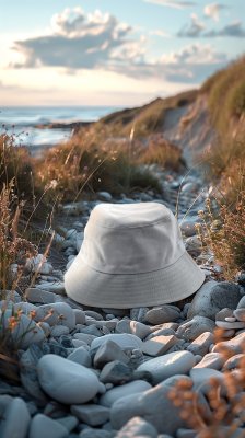 Hoeden - Gårda Wynn Bucket Hat (wit)