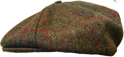 Flat cap - Lawrence and Foster York (donkergroen tweed)