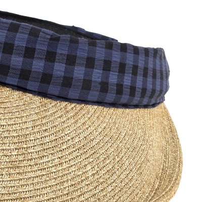 Zonneklep - Gårda Split Visor (naturel/zwart/blauw)