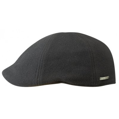 Flat cap - Stetson Texas Wool/Cashmere (zwart)
