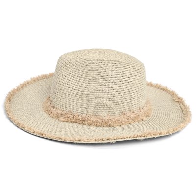 Stro hoed - Gårda Alicante Fedora (beige)